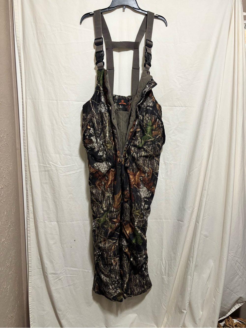 Kids Camouflage Insulated Bib One-Piece - Brown/Green Camo Youth XL